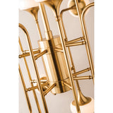 Fleming Bauhaus-Inspired Brass Wall Light