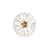 Dunkirk Aged Brass Crystal Burst Flush Mount