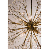 Dunkirk Celestial Branches Flush Mount in Polished Nickel