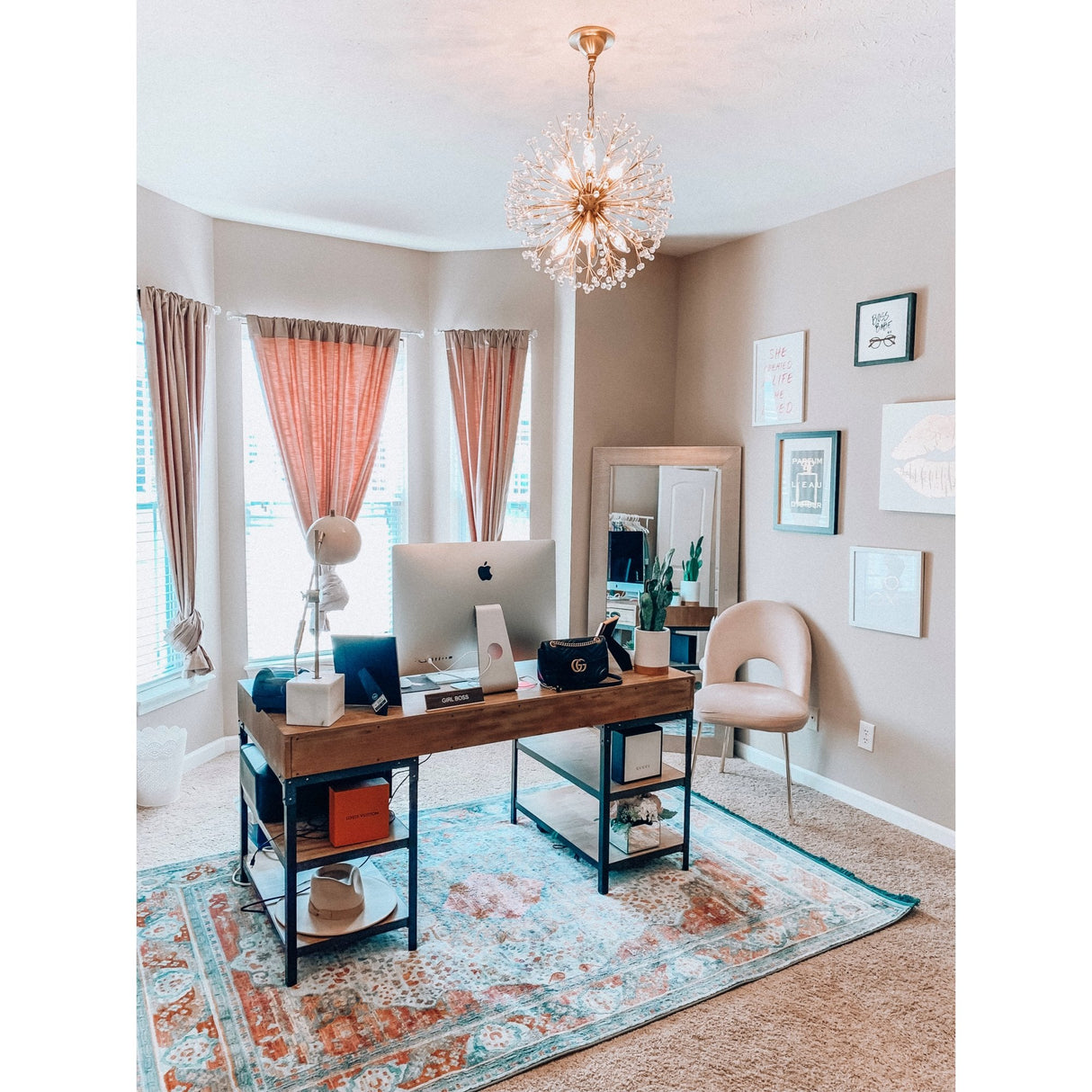 Celestial Brass Orb Chandelier