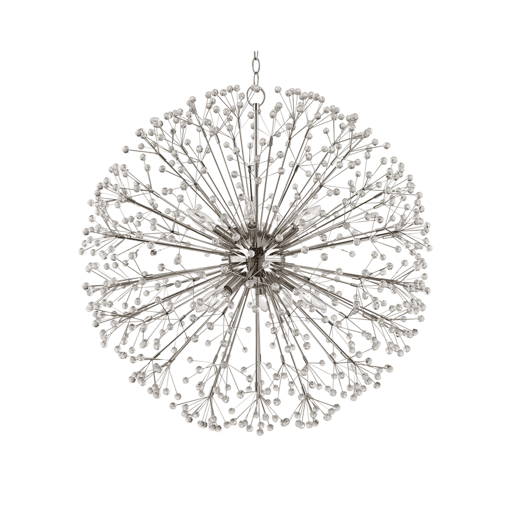Celestial Radiance Nickel Chandelier