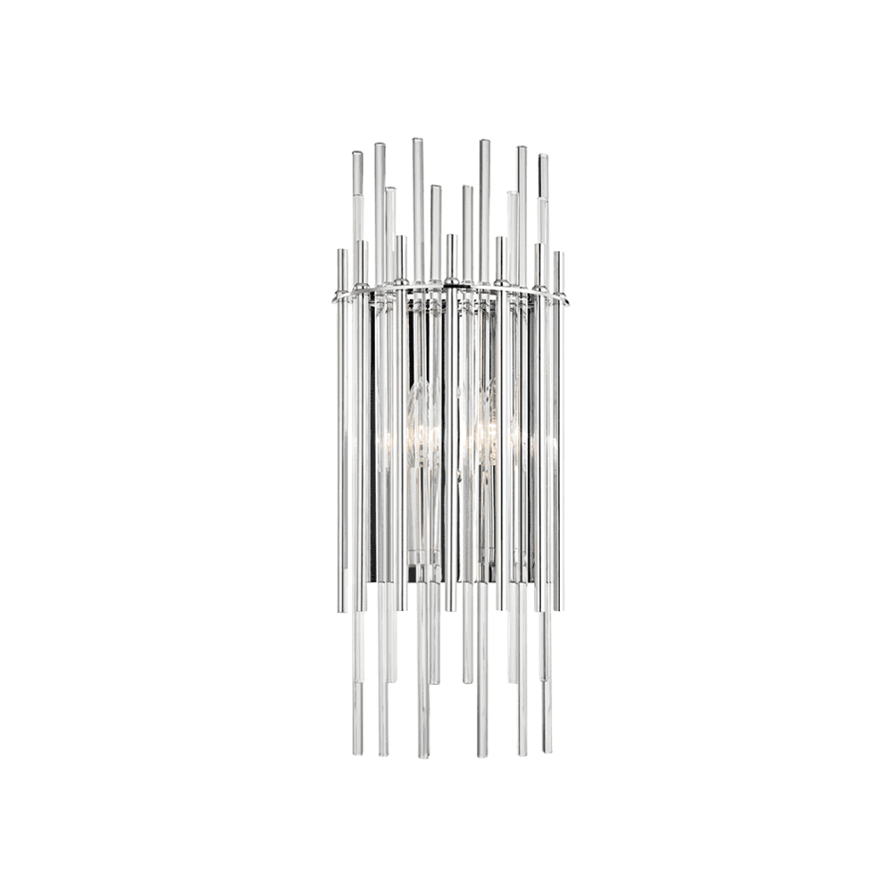 Wallis Contemporary Nickel Drum Wall Sconce