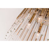 Vintage Brass Drum Pendant Light