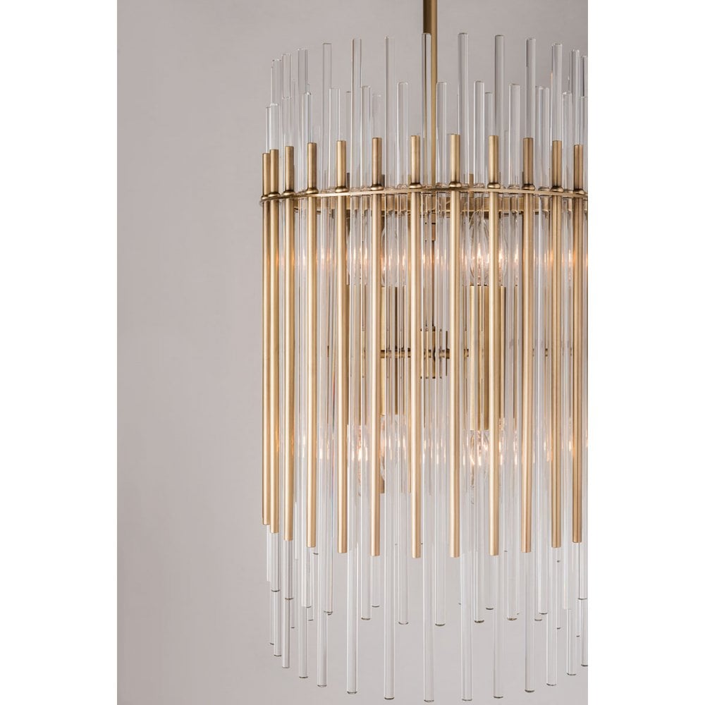 Wallis Contemporary Polished Nickel Chandelier
