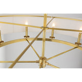 Durham Antique Brass Oval Pendant Light