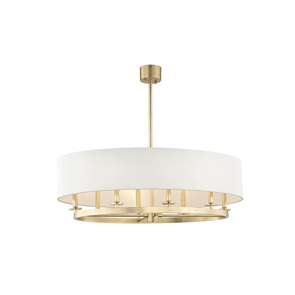 Durham Aged Brass Oval Linear Chandelier