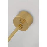 Durham Aged Brass Oval Linear Chandelier