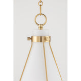 Eldridge Vintage Brass Hanging Light Fixture