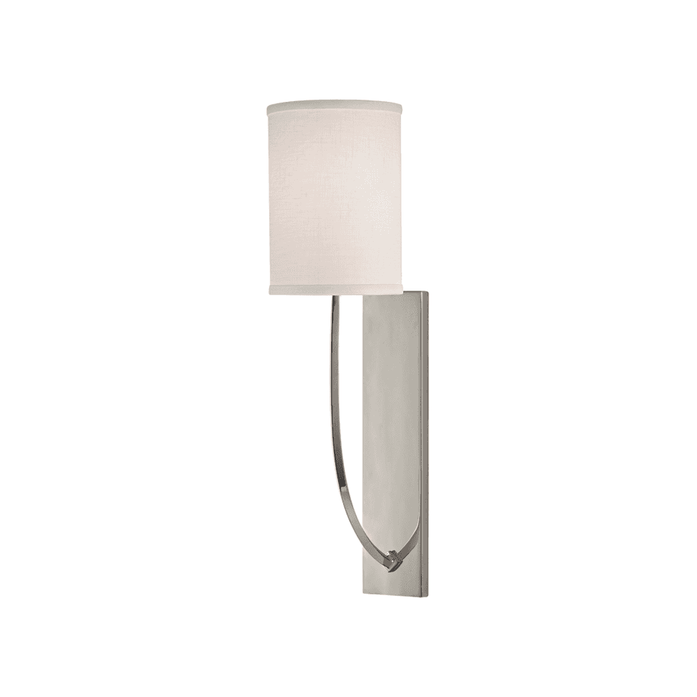 Colton Elegant Polished Nickel Wall Light Fixture