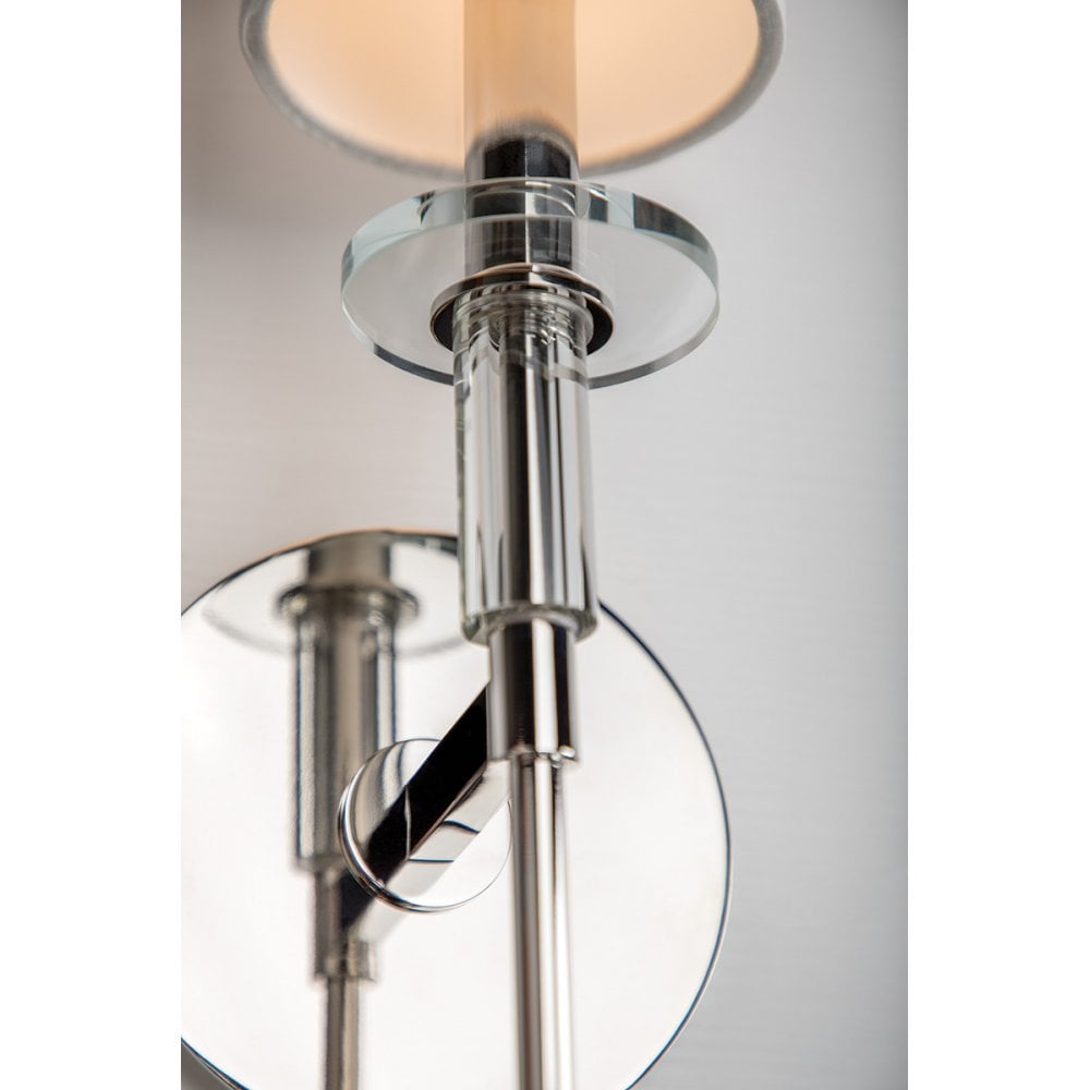 Amherst Crystal Accent Polished Nickel Wall Sconce