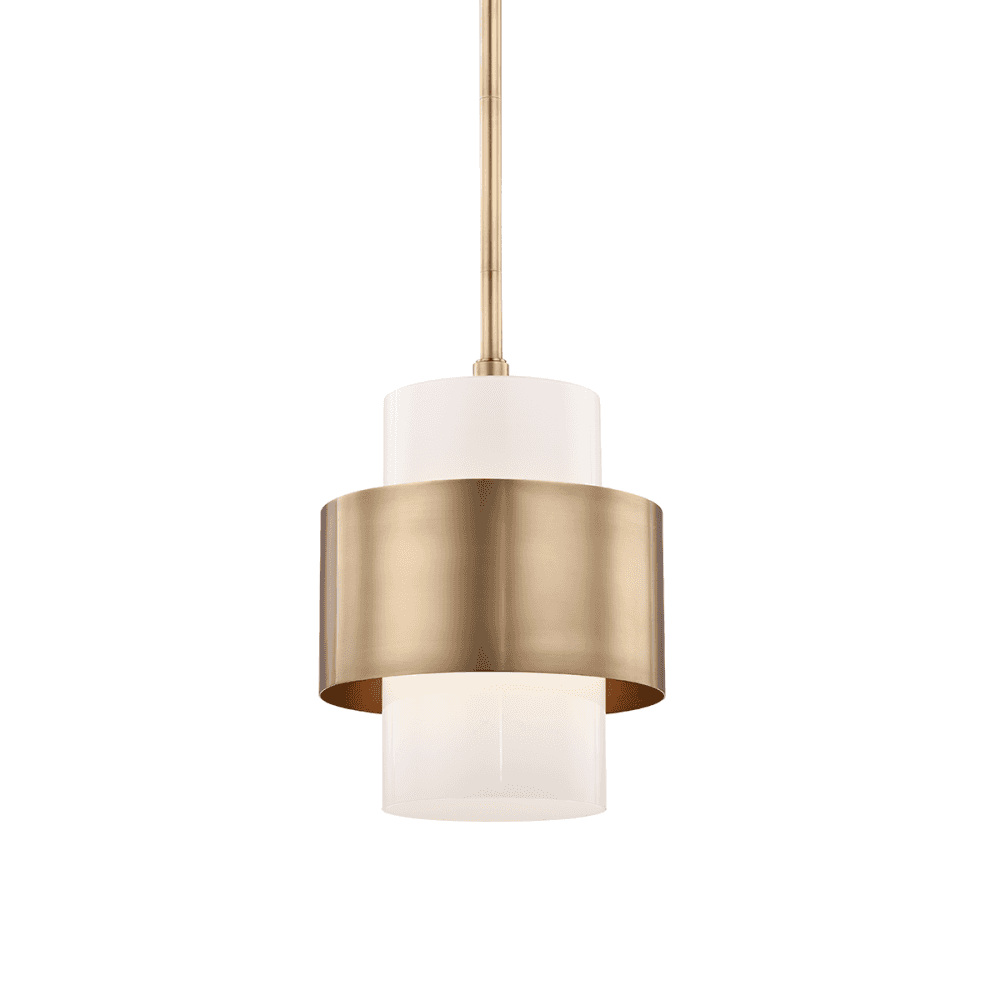 Corinth Elegant Aged Brass Pendant Light