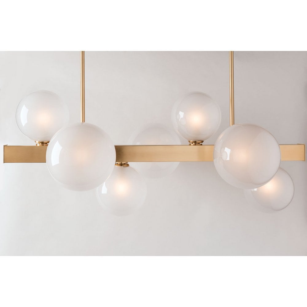 Elegant Hinsdale Brass Globe Wall Sconce