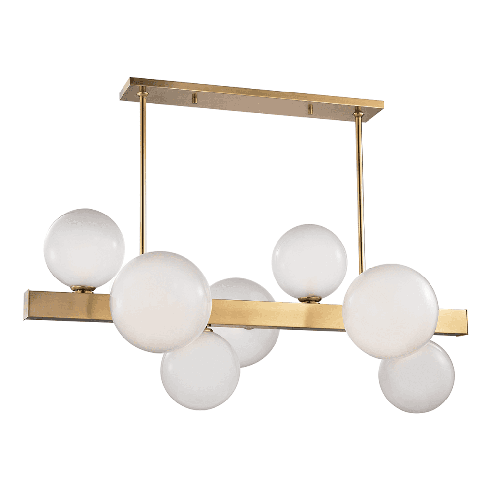 Hinsdale Elegant Brass Orb Cluster Chandelier