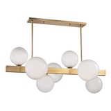 Hinsdale Elegant Brass Orb Cluster Chandelier