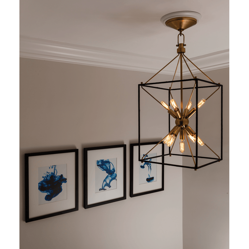 Glendale Vintage Brass Chandelier