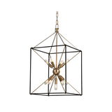 Glendale Aged Brass Sputnik Lantern Pendant