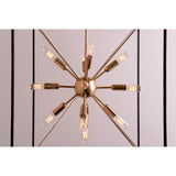 Glendale Aged Brass Sputnik Lantern Pendant