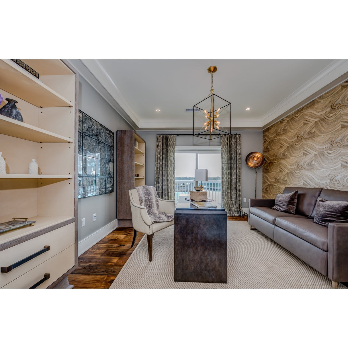 Glendale Aged Brass Sputnik Lantern Pendant