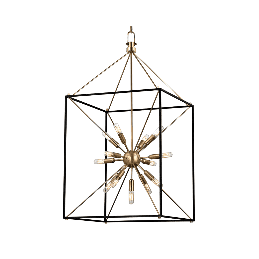 Glendale Aged Brass Sputnik Chandelier