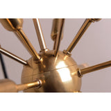 Glendale Aged Brass Sputnik Chandelier