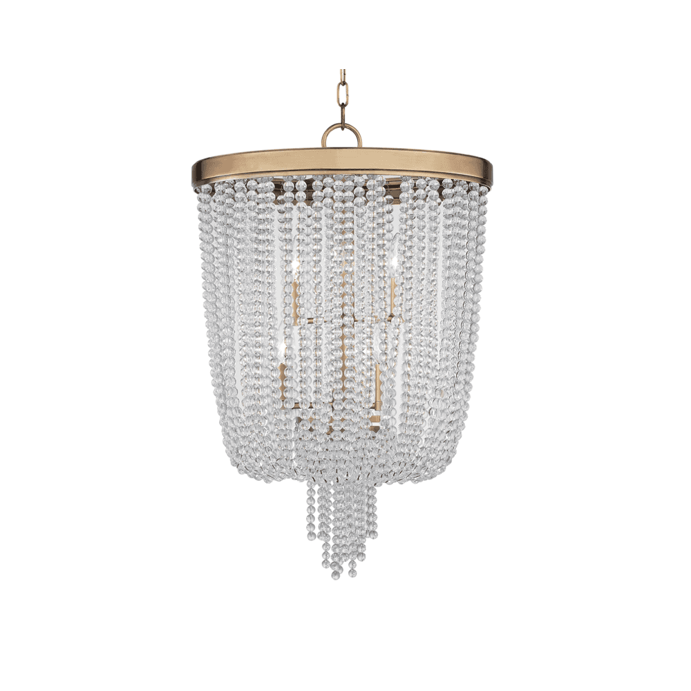 Radiant Aged Brass Cascade Chandelier