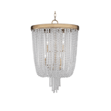 Radiant Aged Brass Cascade Chandelier