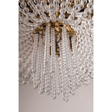 Radiant Aged Brass Cascade Chandelier