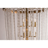 Radiant Aged Brass Cascade Chandelier