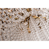 Radiant Aged Brass Cascade Chandelier