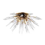 Sparta Aged Brass Radiant Icicle Chandelier
