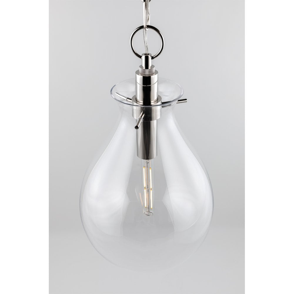 Polished Nickel Ivy Teardrop Wall Sconce by Becki Owens