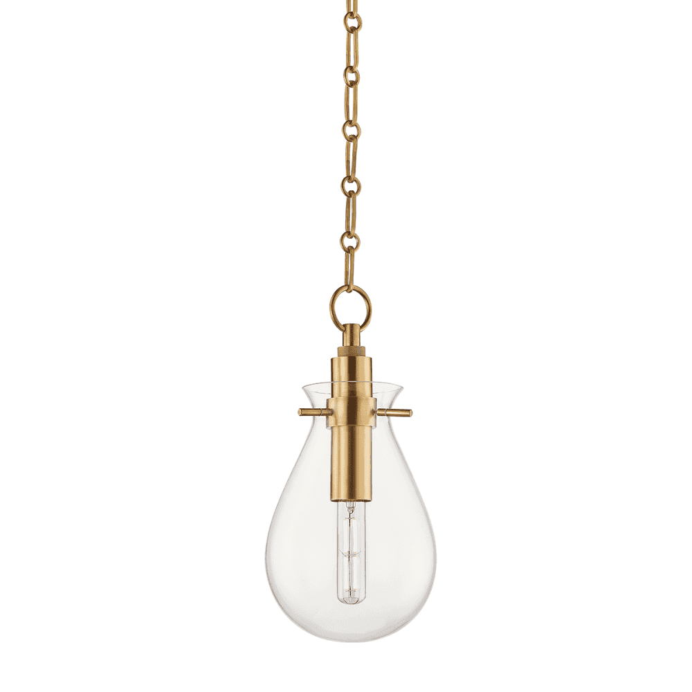 Brass Elegance Teardrop Pendant by Becki Owens