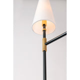 Vintage-Inspired Old Bronze Table Lamp with Ridged Accents