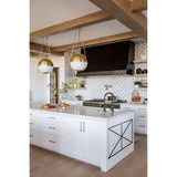 Aged Brass Sphere Pendant Light by Mark D. Sikes