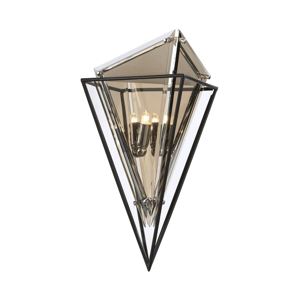 Radiant Topaz Prism Iron Wall Sconce