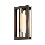 Interlocking Rectangular Iron Wall Sconce with Filament Accent Lights 36cm