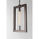 Interlocking Rectangular Iron Wall Sconce with Filament Accent Lights 36cm