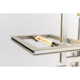 Interlocking Rectangular Iron Wall Sconce with Filament Accent Lights 36cm