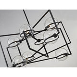 Elliot Black Iron and Glass Globe Wall Sconce 17cm