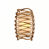 Balboa Rattan Layered Wall Sconce