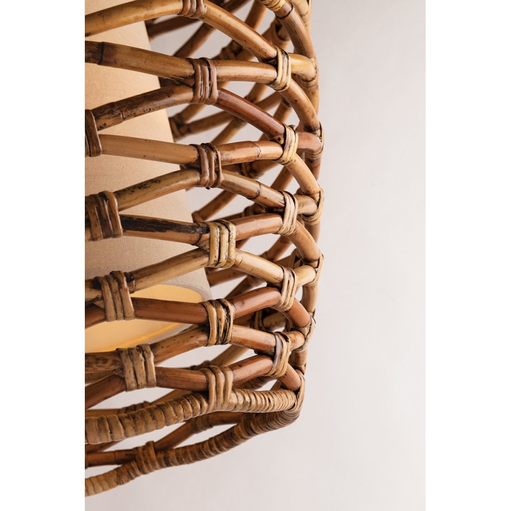 Balboa Rattan Layered Wall Sconce
