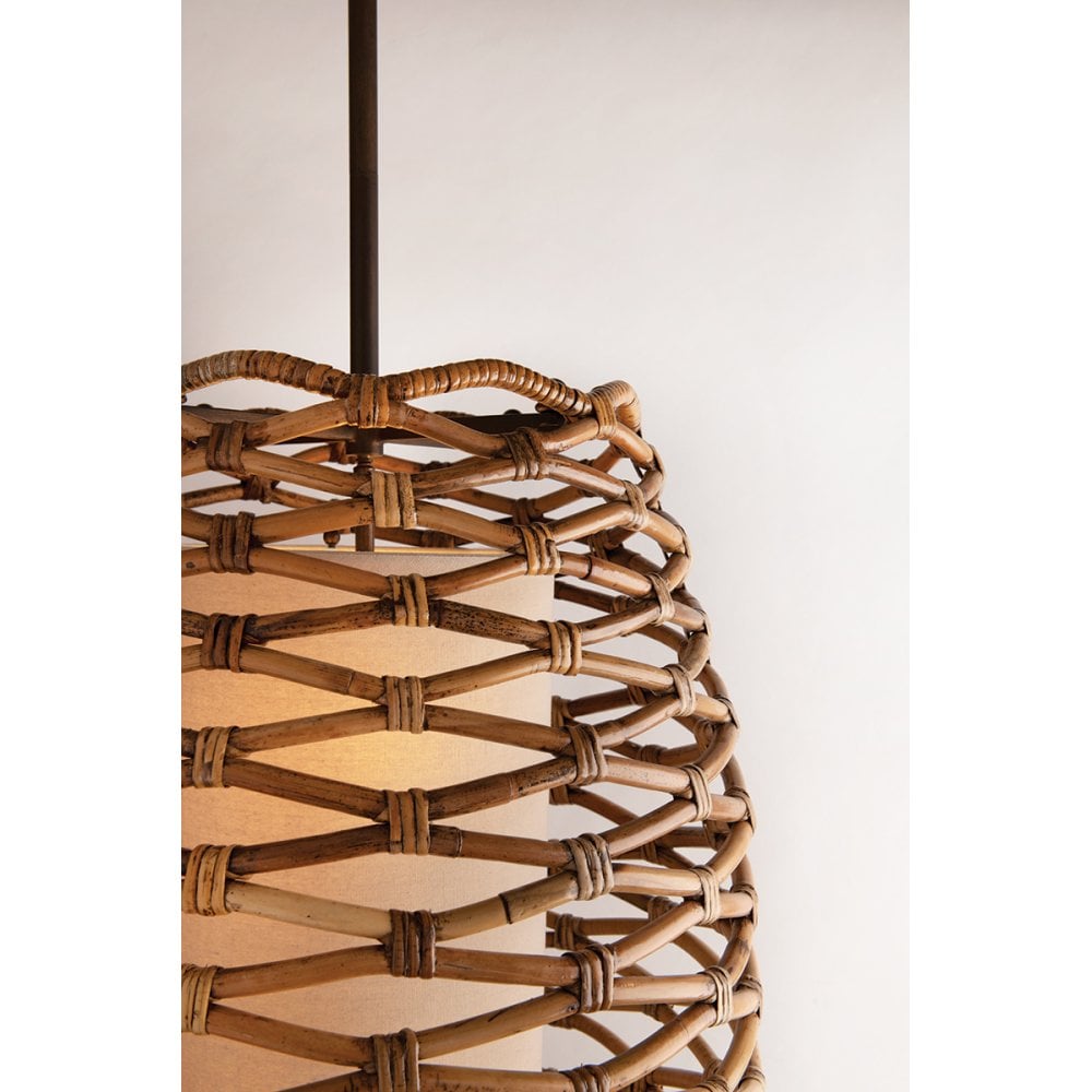 Balboa Rattan Layered Wall Sconce