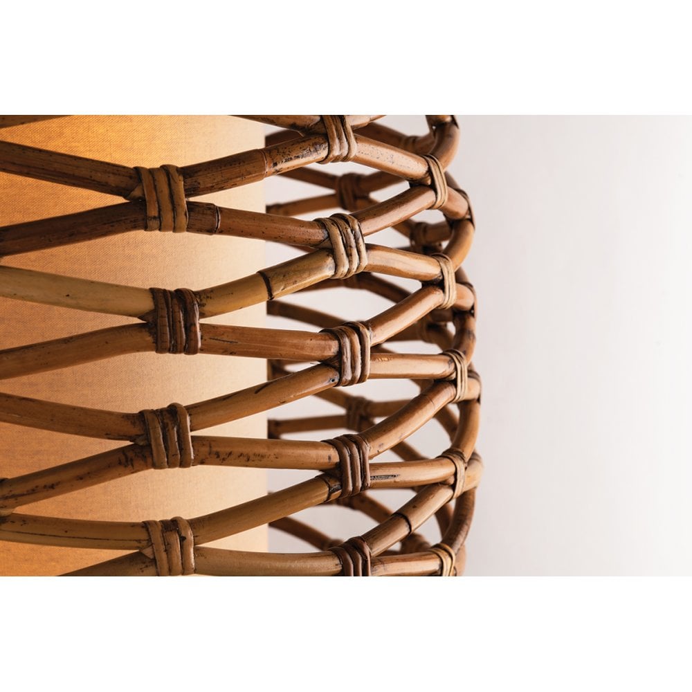 Balboa Rattan Layered Wall Sconce