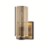 Pilsen Dual Tone Wall Sconce in Bronze and Brass