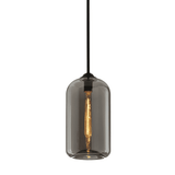 Urban Chic Black Glass Pendant Light