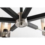 Pilsen Brass-Hued Steel Pendant with Perforated Design