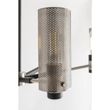 Pilsen Brass-Hued Steel Pendant with Perforated Design