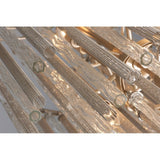 Radiant Chimera Silver Leaf Glass Wall Light Fixture