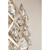 Tiara Crystal Droplet Bronze Wall Sconce with Dimmable Feature