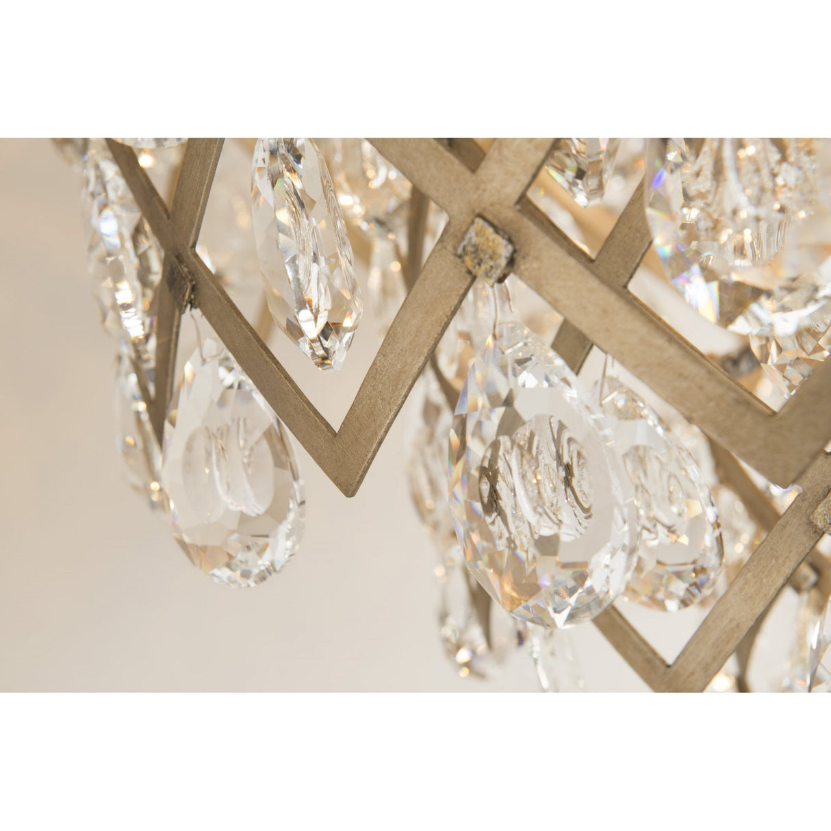Tiara Crystal Droplet Bronze Wall Sconce with Dimmable Feature